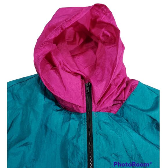 Norm Thompson | Vintage Color Block Wind Breaker-Work Out Jacket | Size M - Picture 2 of 9